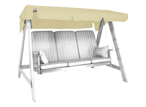 Toit balancelle 193 x 130 cm Swingtex ivoire