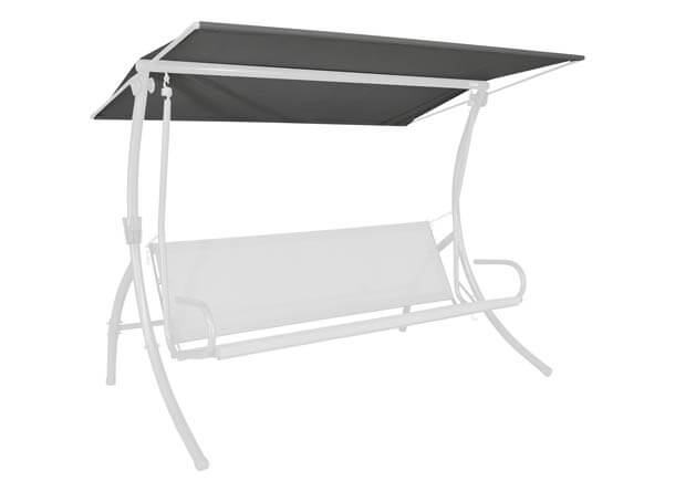 Toit balancelle 210 x 145 cm Primetex anthracite
