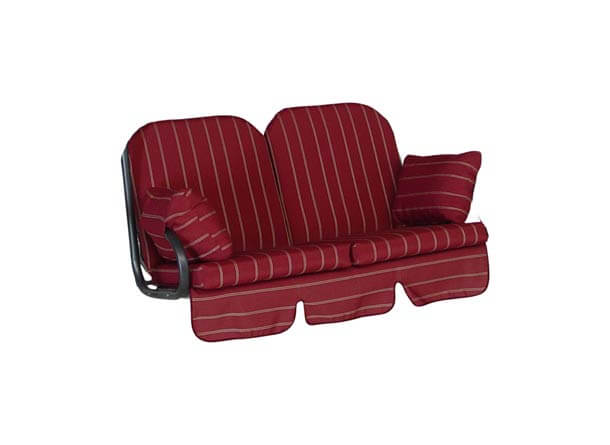 Coussin balancelle 2 places Deluxe Faro bordeaux
