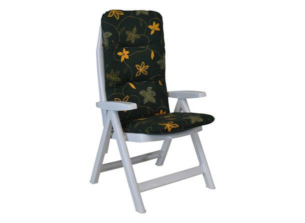 Coussin de chaise dossier haut Corfou vert