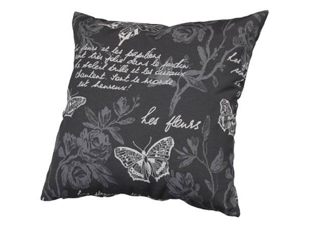 Coussin canapé Papillon gris