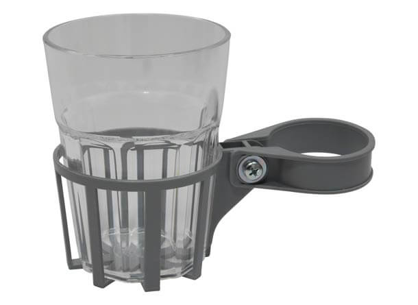 Porte-Boisson argent gobelet transparent