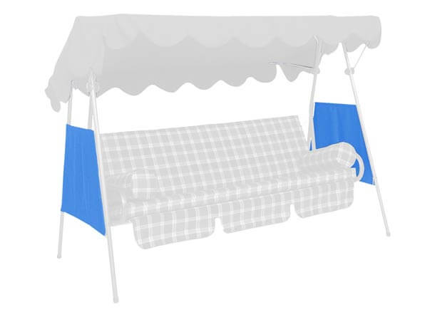 Pièces latérales Swingtex bleu clair