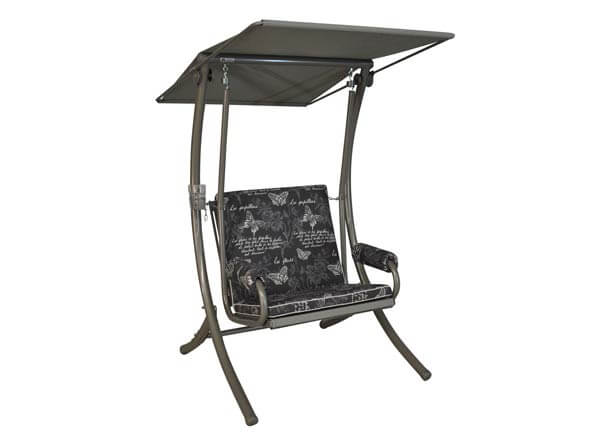 Balancelle 1 placer Royale Papillon gris