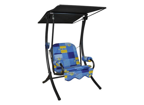 Balancelle 1 placer Primero Tolède bleu Balancelle 1 placer Primero Tolède bleu