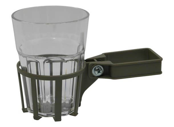 Porte-Boisson pour balancelle avec tube carré champagne gobelet transparent