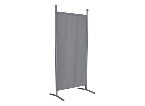 Cloison petit (178 x 82 cm) argent, tissu granit