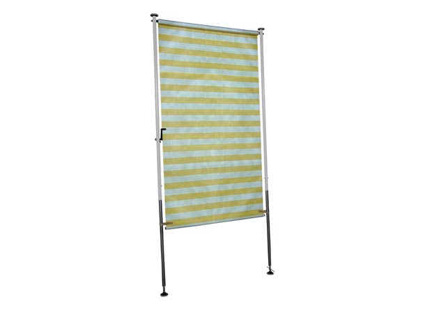 Store Balcon vertical jaune-blanc