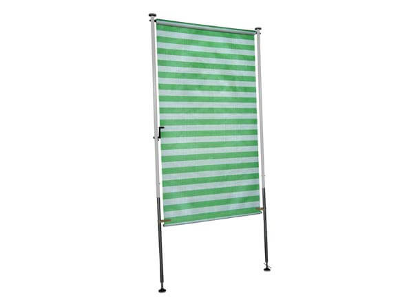 Store Balcon vertical vert-blanc