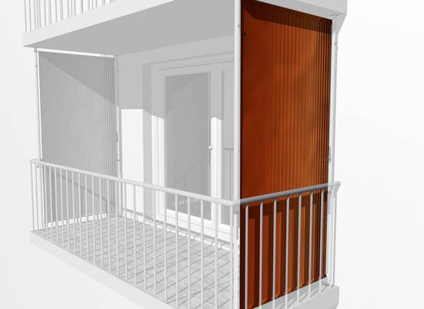 Toile de store balcon vertical No. 100