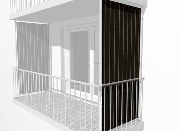 Toile de store balcon vertical No. 2400