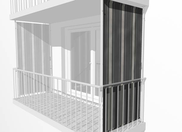 Toile de store balcon vertical No. 2800