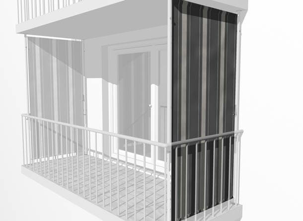 Toile de store balcon vertical No. 2800