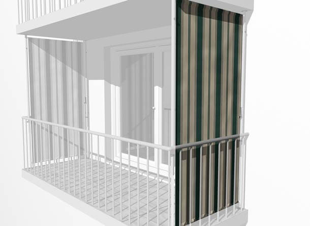 Toile de store balcon vertical No. 7100