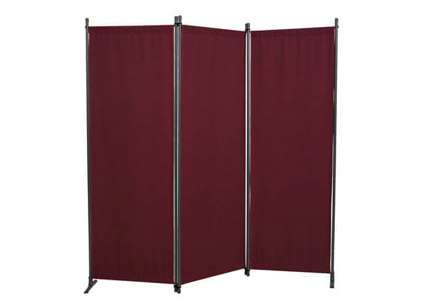 Paravent en 3 parties Swingtex bordeaux