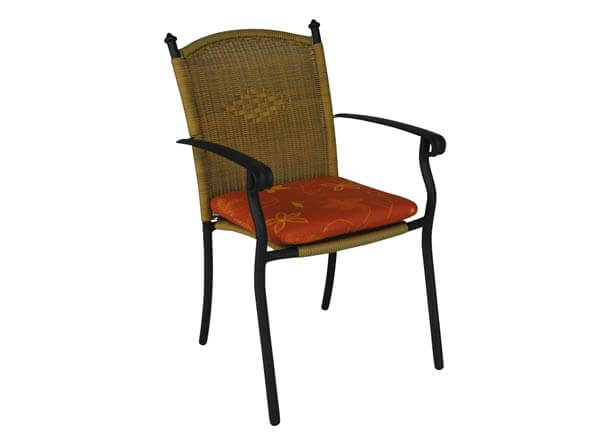 Coussin d'assise Corfou terre