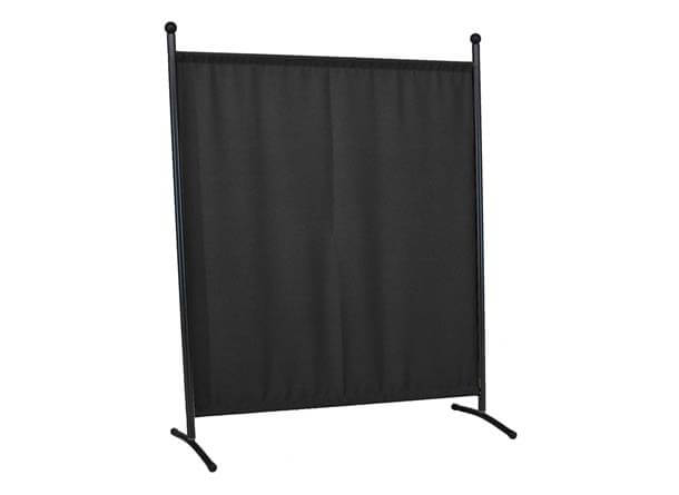 Cloison grand (178 x 178 cm) gris, tissu anthracite