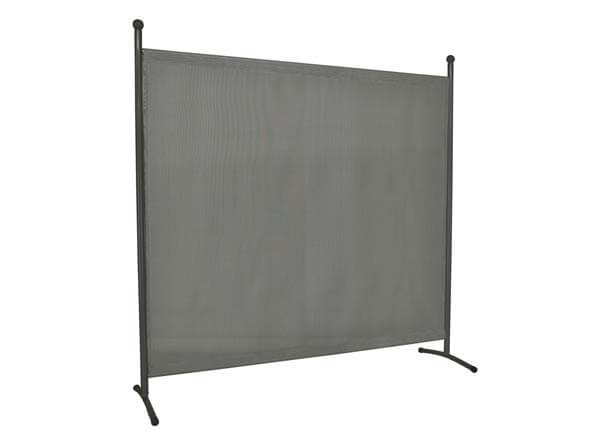 Cloison grand (178 x 178 cm) gris, tissu Primetex champagne