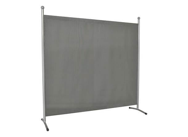 Cloison grand (178 x 178 cm) argent, tissu Primetex champagne