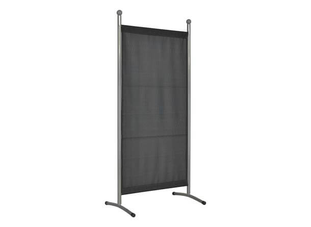 Cloison petit (178 x 82 cm) argent, tissu Primetex anthracite