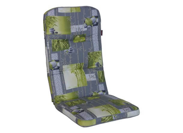 Coussin de chaise dossier haut Exklusiv Bambou gris