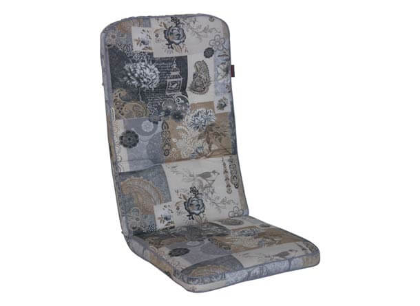 Coussin de chaise dossier haut Exklusiv Neubourg gris