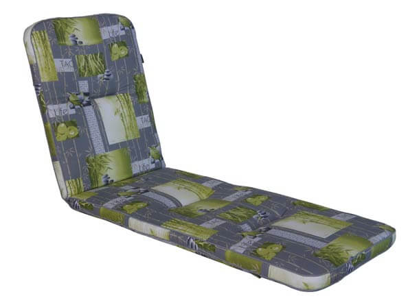 Coussin de chaise longue Exklusiv Bambou gris