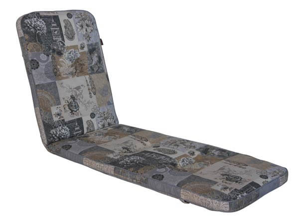 Coussin de chaise longue Exklusiv Neubourg gris