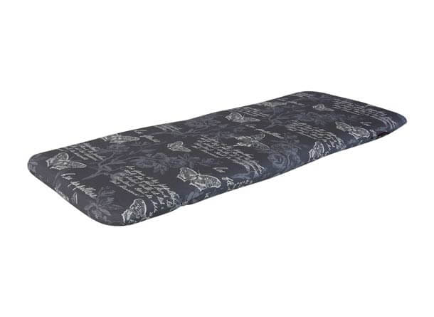 Coussin de banc 120 cm Papillon gris