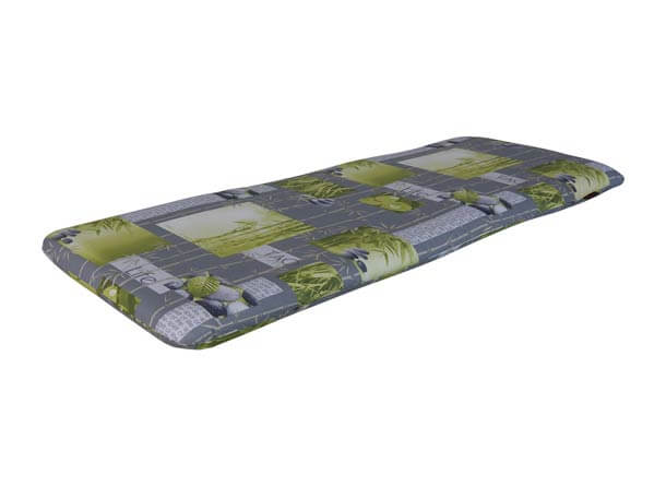 Coussin de banc 120 cm Bambou gris