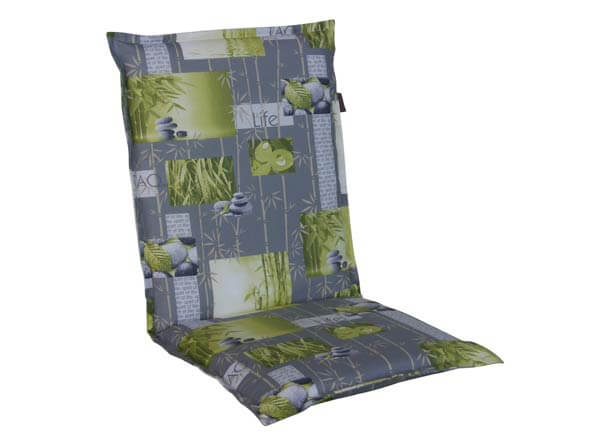 Coussin de chaise dossier haut Bambou gris