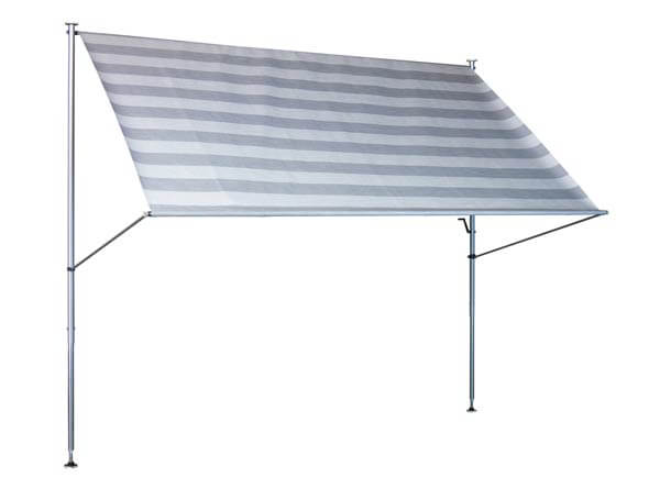 Store Balcon Premium Rayure gris clair