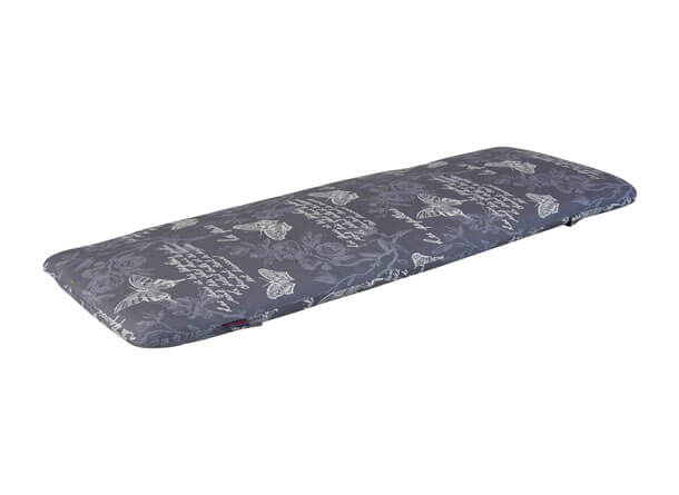 Coussin de banc 180 cm Papillon gris