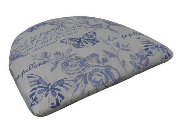Coussin d'assise Papillon bleu