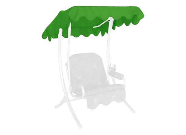 Toit balancelle 100 x 145 cm Swingtex vert pomme