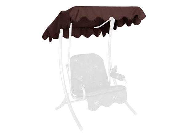Toit balancelle 100 x 145 cm Swingtex marron