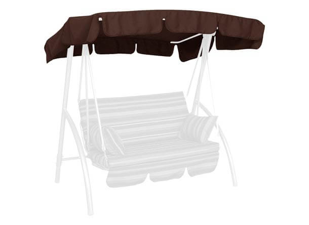 Toit balancelle 160 x 145 cm Swingtex marron