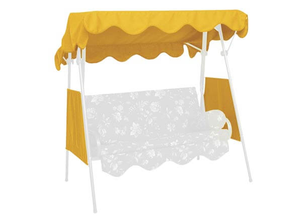 Toit balancelle 150 x 120 cm Swingtex jaune