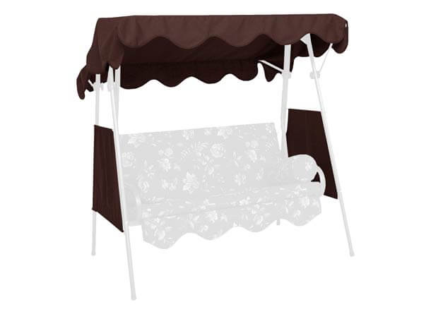 Toit balancelle 150 x 120 cm Swingtex marron