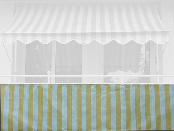 Brise-Vue 75 cm, Design jaune-blanc