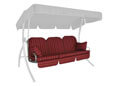 Coussin balancelle Deluxe Faro bordeaux