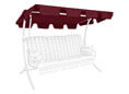 Toit balancelle universelle Swingtex bordeaux Toit balancelle universelle Swingtex bordeaux