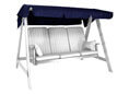 Toit balancelle 193 x 130 cm Swingtex bleu