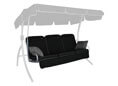 Coussin balancelle Comfort Style noir