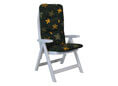 Coussin de chaise dossier haut Corfou vert