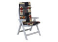Coussin de chaise dossier haut Paris gris