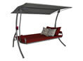 Balancelle Elegance Joy beige (3 places) Design Joy bordeaux