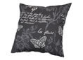 Coussin canap&eacute; Papillon gris