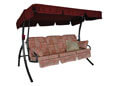 Balancelle Comfort Modène rouge