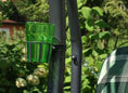 Porte-Boisson gris gobelet vert